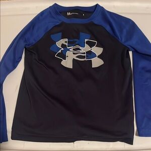 Under Armour Blue and Black Long Sleeve Shirt